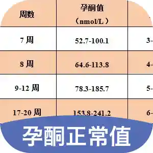 孕酮正常值